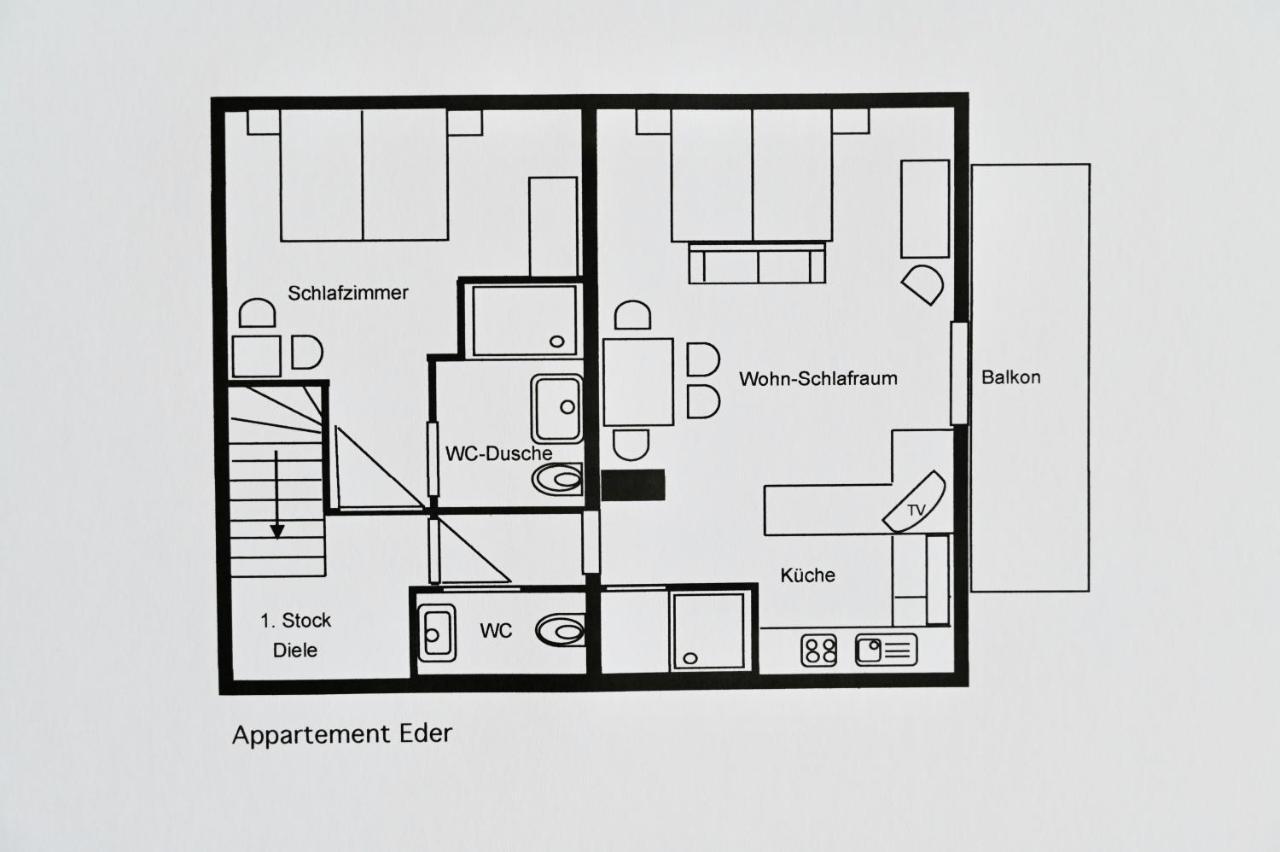 Appartement Eder Lähn Exteriör bild